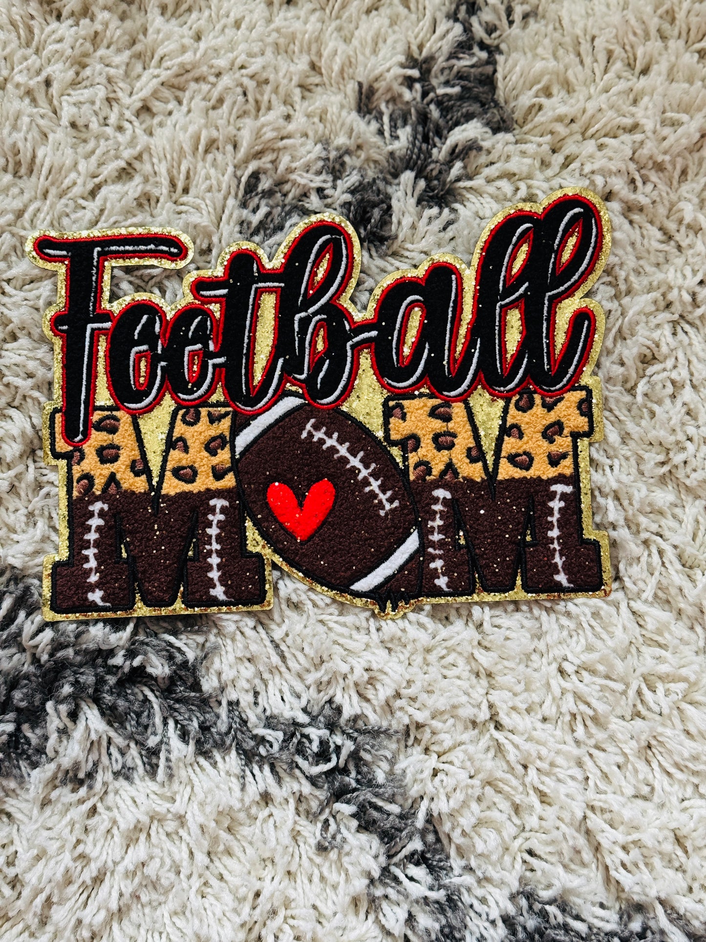 Football Mom Chenille patch