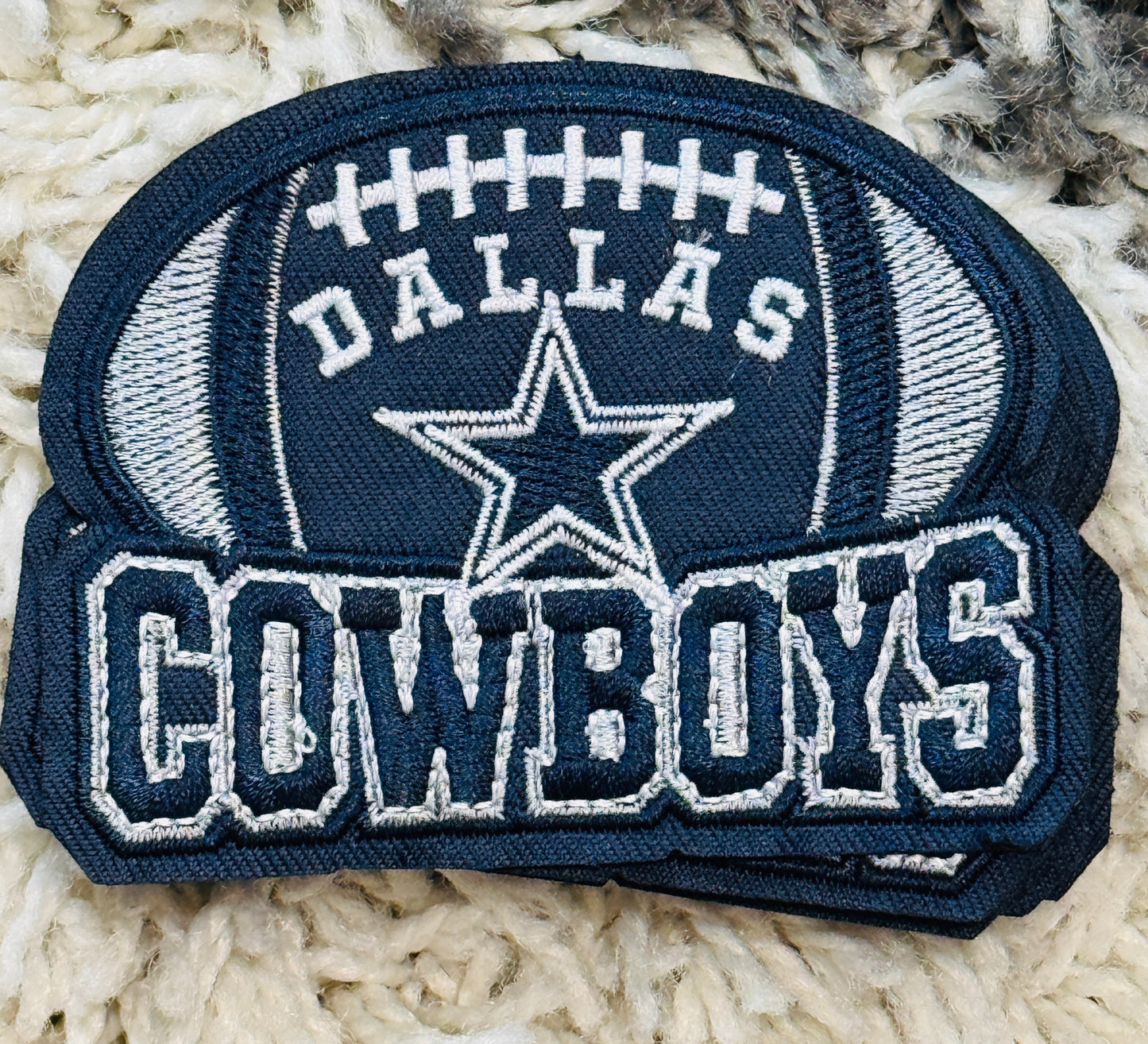 Football Fan Embroidered Patch | Sports Inspired Patch | Game Day Patch | Embroidered Fan Gear Accessory | Football Lover Gift
