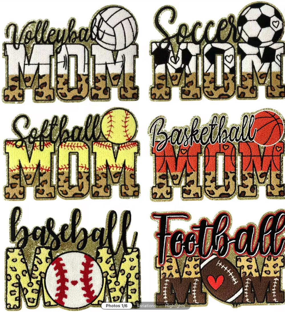 Basketball Mom Chenille patch