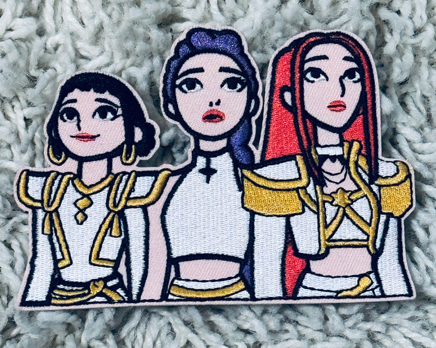 Enter the hunt -The Blood Moon Vanguard Pack, Demon slayer embroidered patch, Gothic Warrior Bundle, Huntrix , Demon Slayer