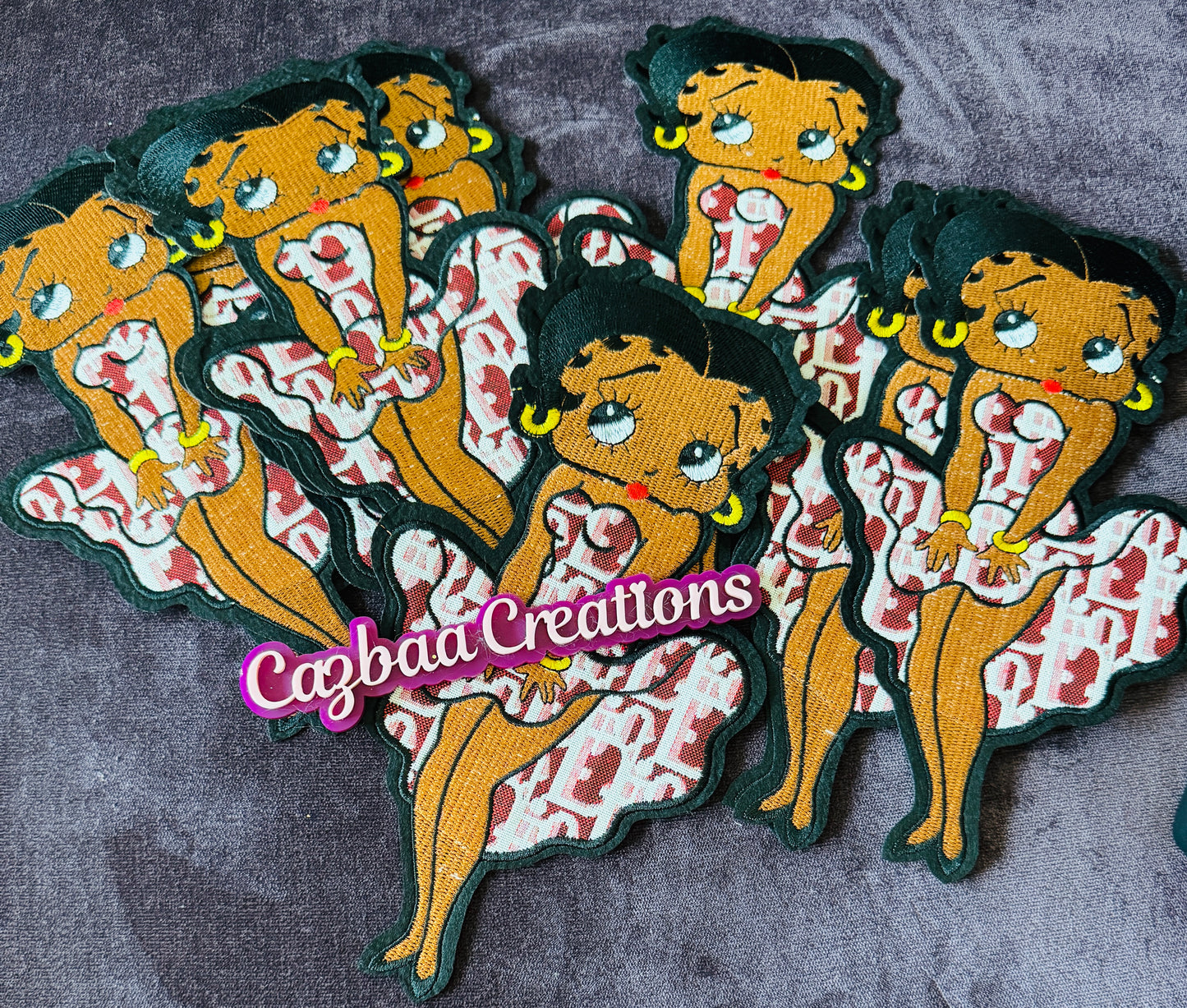 Betty Boop Inspired embroidery patches