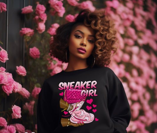 Sneaker Girl Shirts -Pink Girl