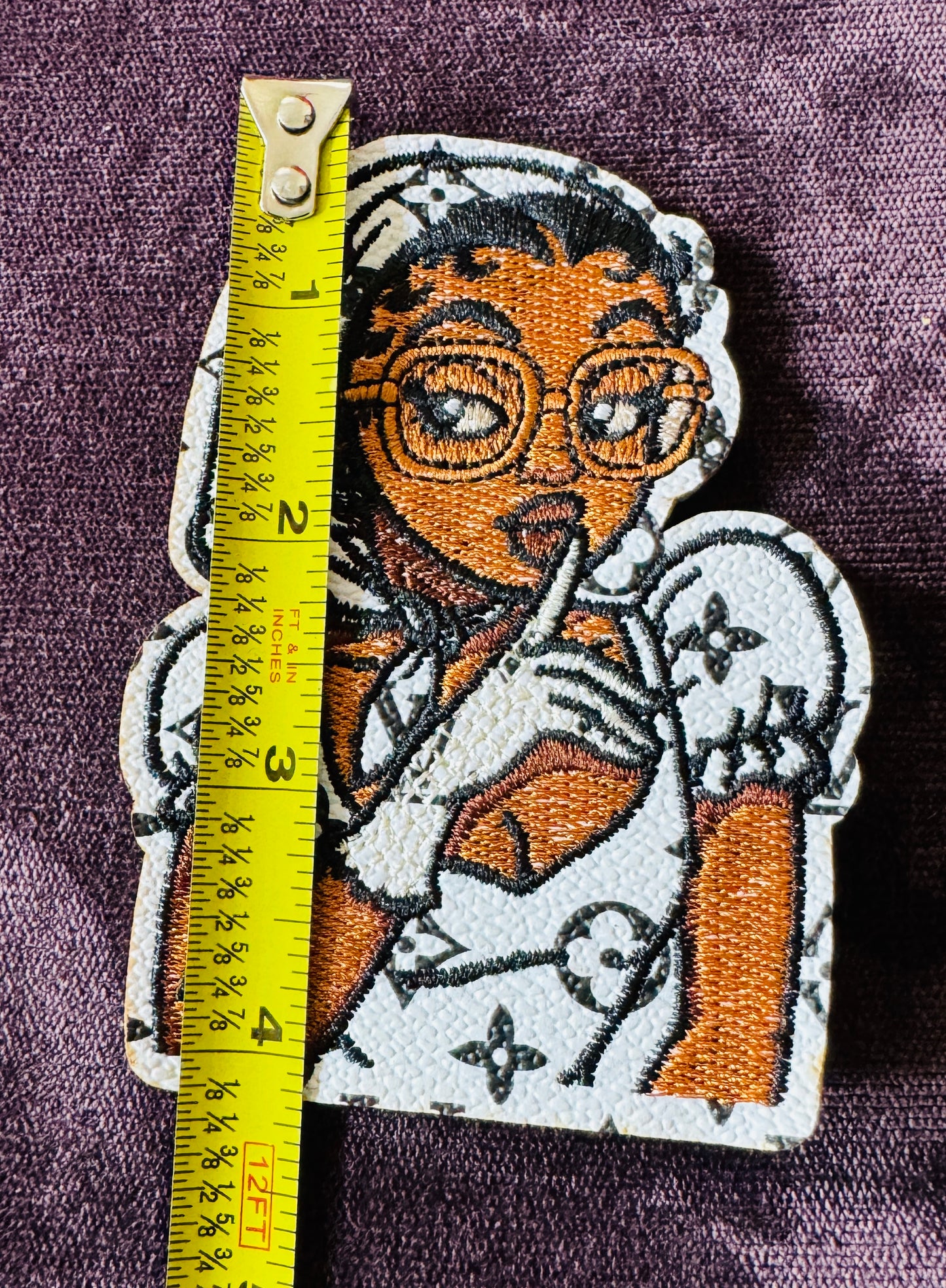 Mysterious Diva faux embroidery patch, luxury inspired
