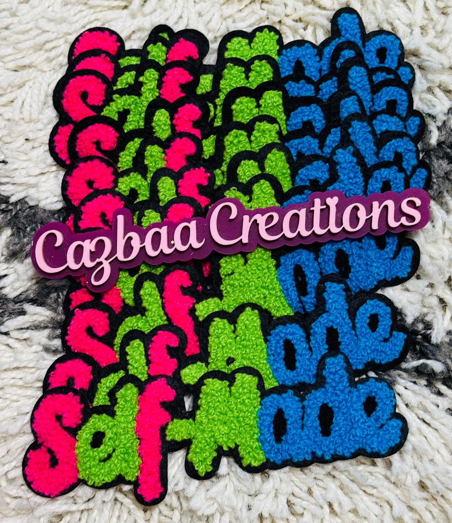 Self -made colorful patch
