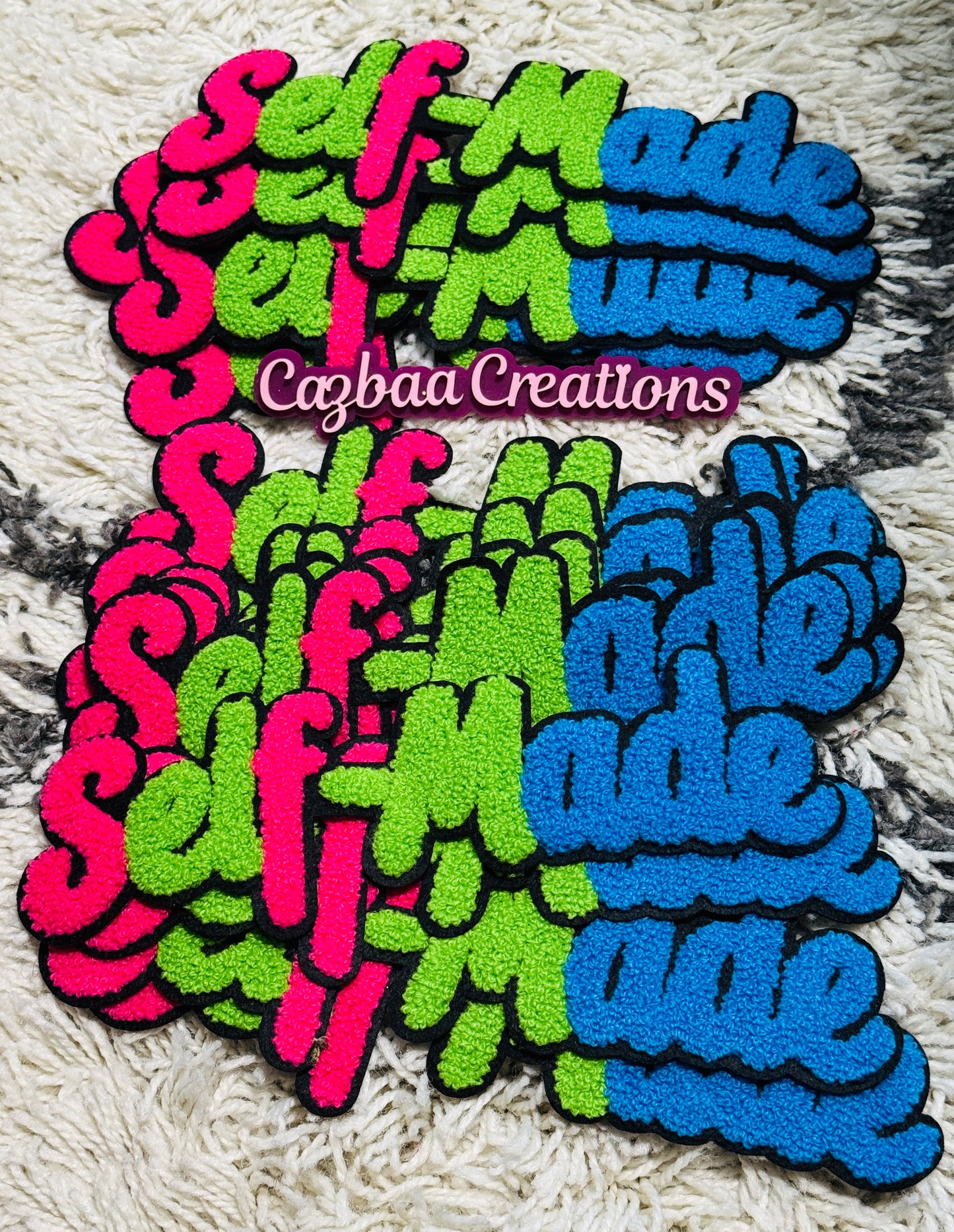 Self -made colorful patch