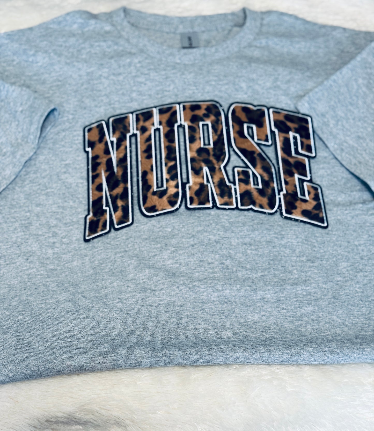 Nurse Leopard print shirt, nurse apparel, graphic tee, appreciation shirt