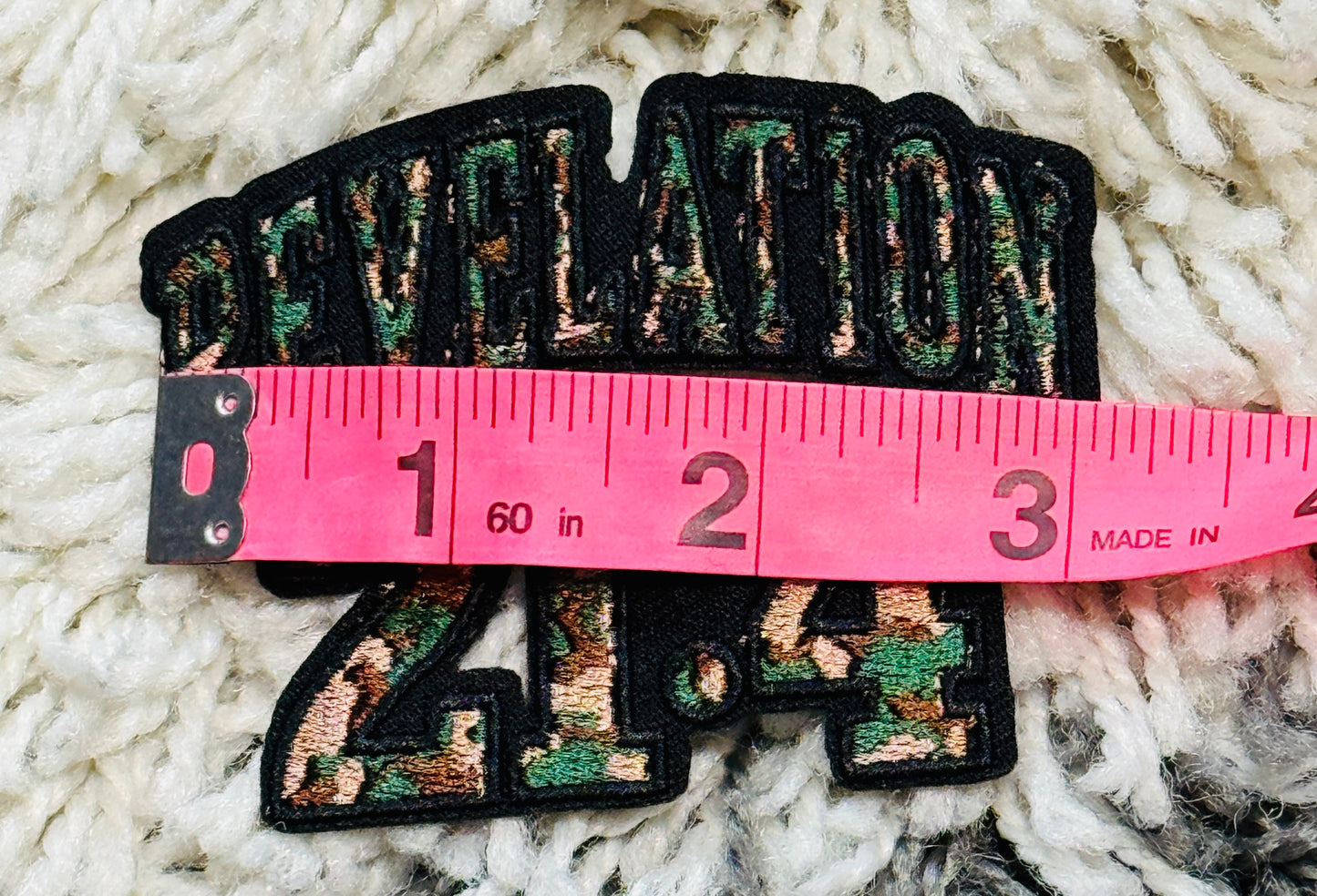 Revelation 21:4 Embroidered Patch | Christian Faith Patch | Bible Verse Patch | Religious Morale Patch | Inspirational Christian Gift