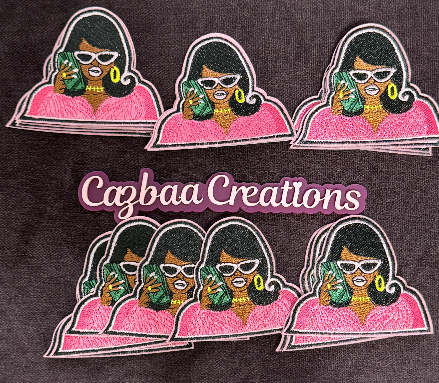 Boss Diva Embroidery Patch, black girl, melanated beauty