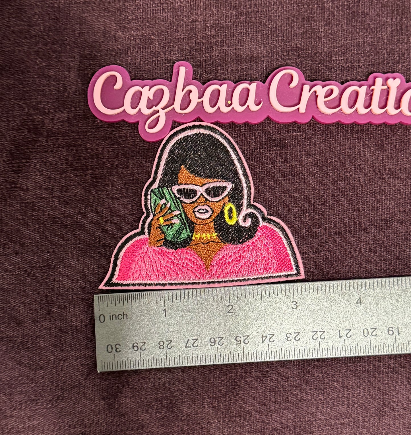 Boss Diva Embroidery Patch, black girl, melanated beauty