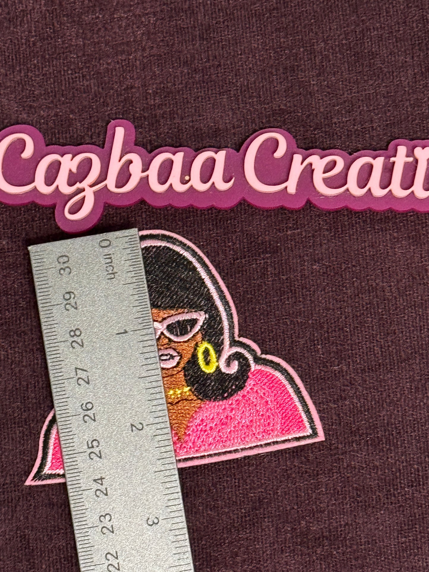 Boss Diva Embroidery Patch, black girl, melanated beauty