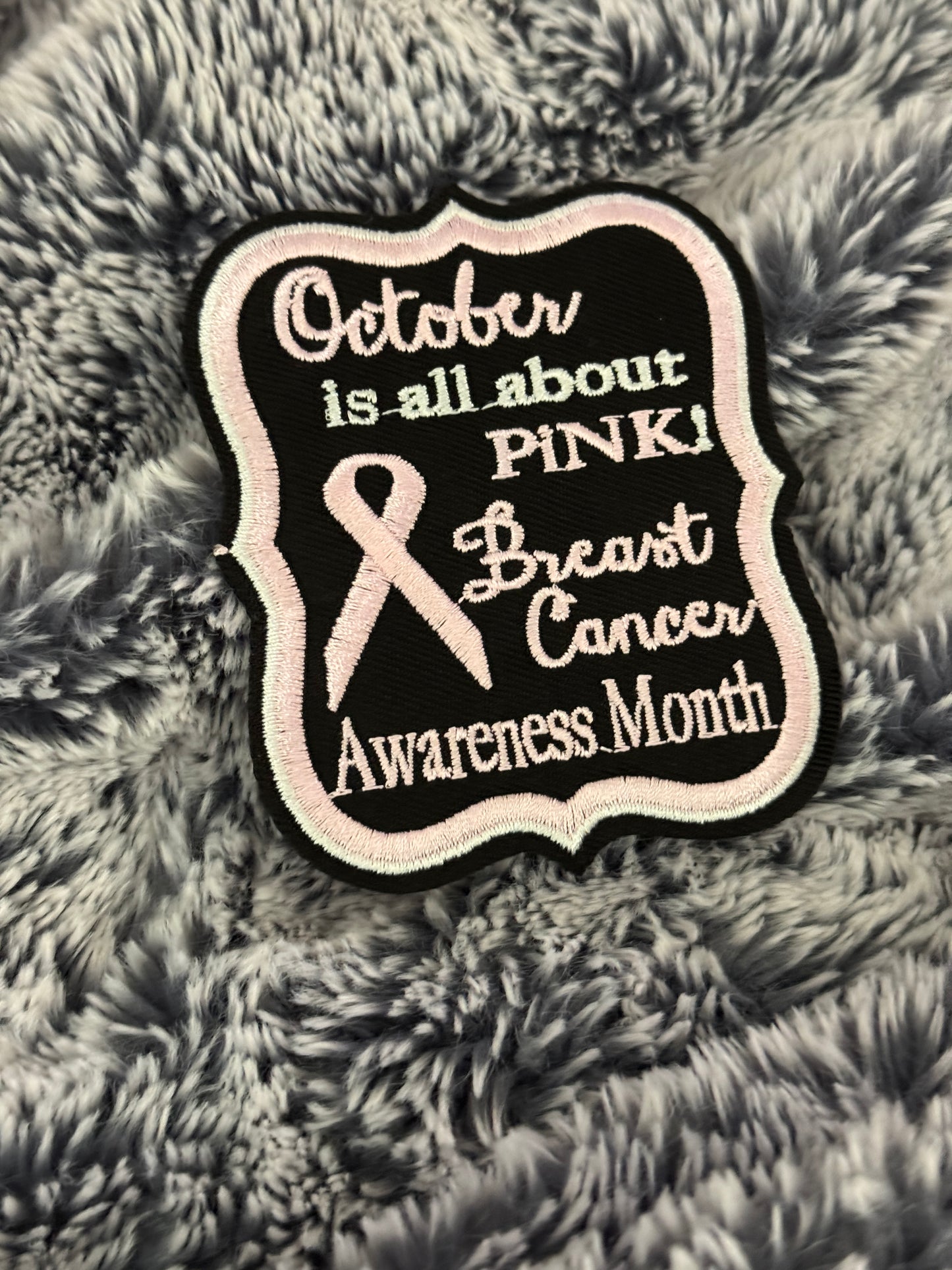 October is all about pink! embroidery ribbon, Breast Cancer Awareness, Cancer