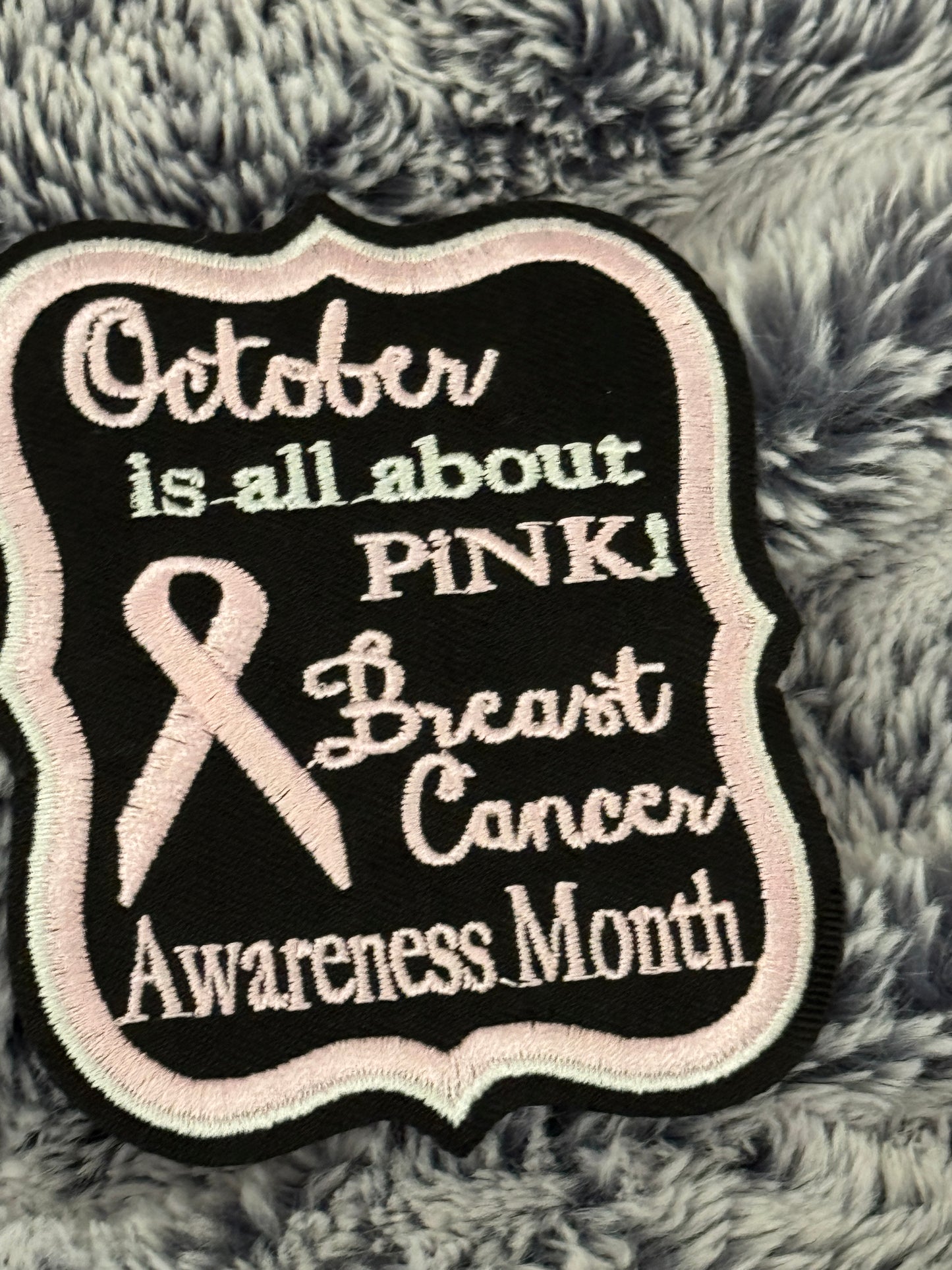 October is all about pink! embroidery ribbon, Breast Cancer Awareness, Cancer