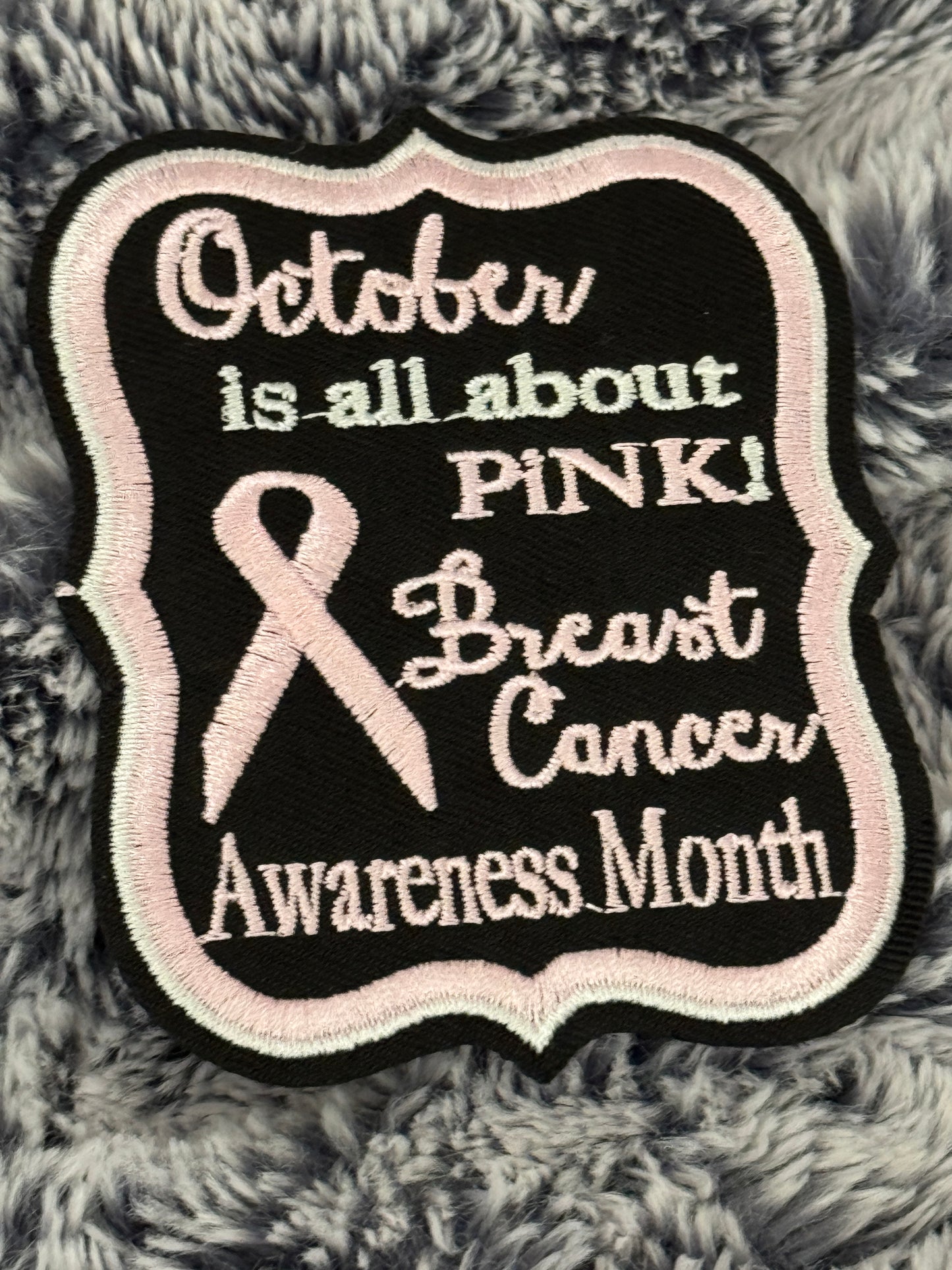 October is all about pink! embroidery ribbon, Breast Cancer Awareness, Cancer