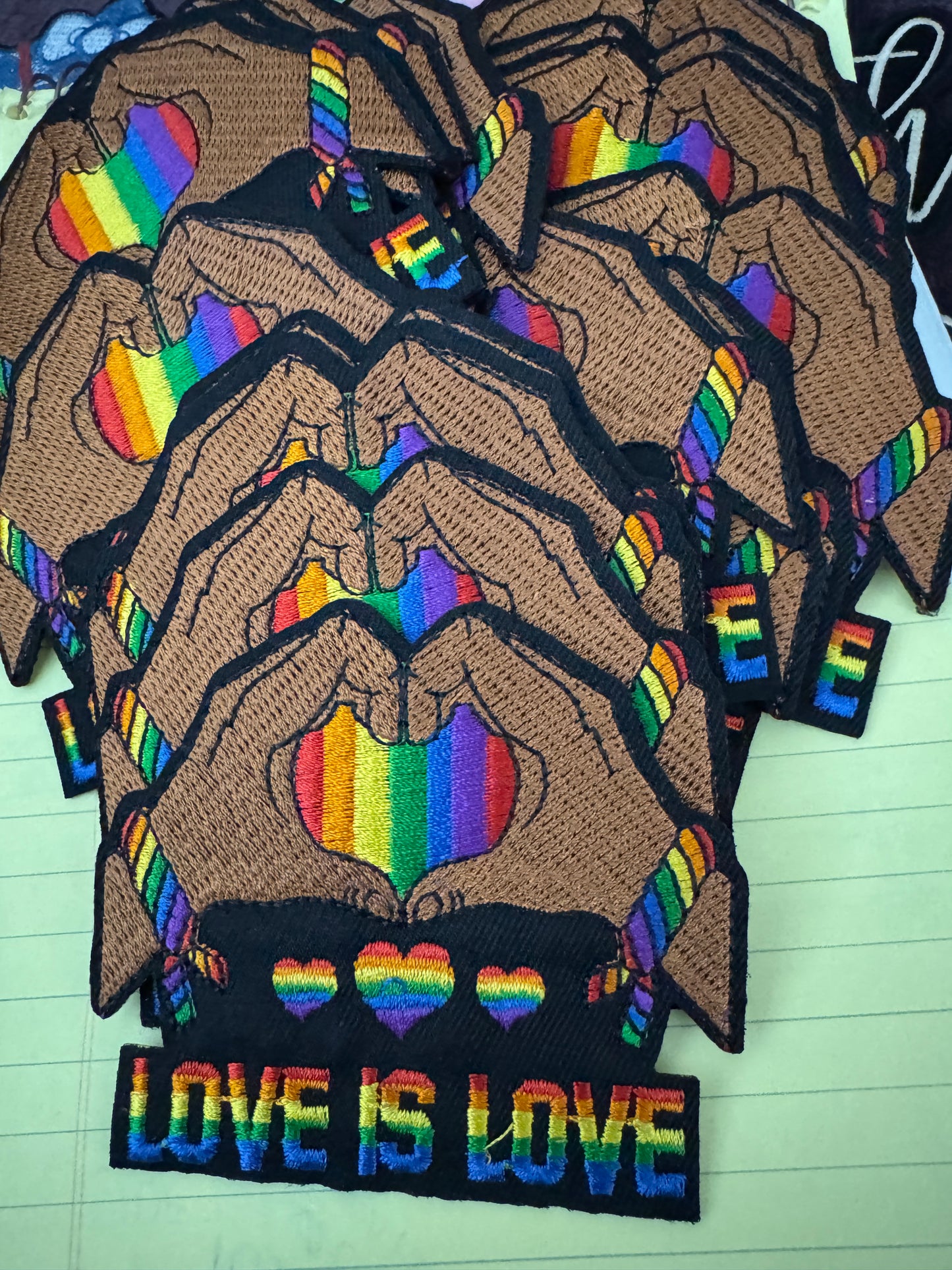 Love is Love embroidery patch