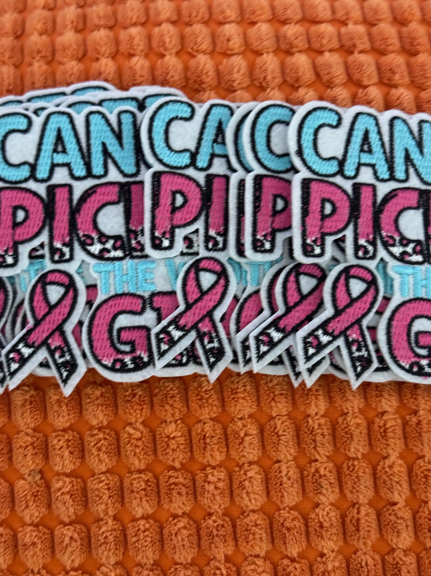 Cancer Picked the wrong Girl embroidery patch