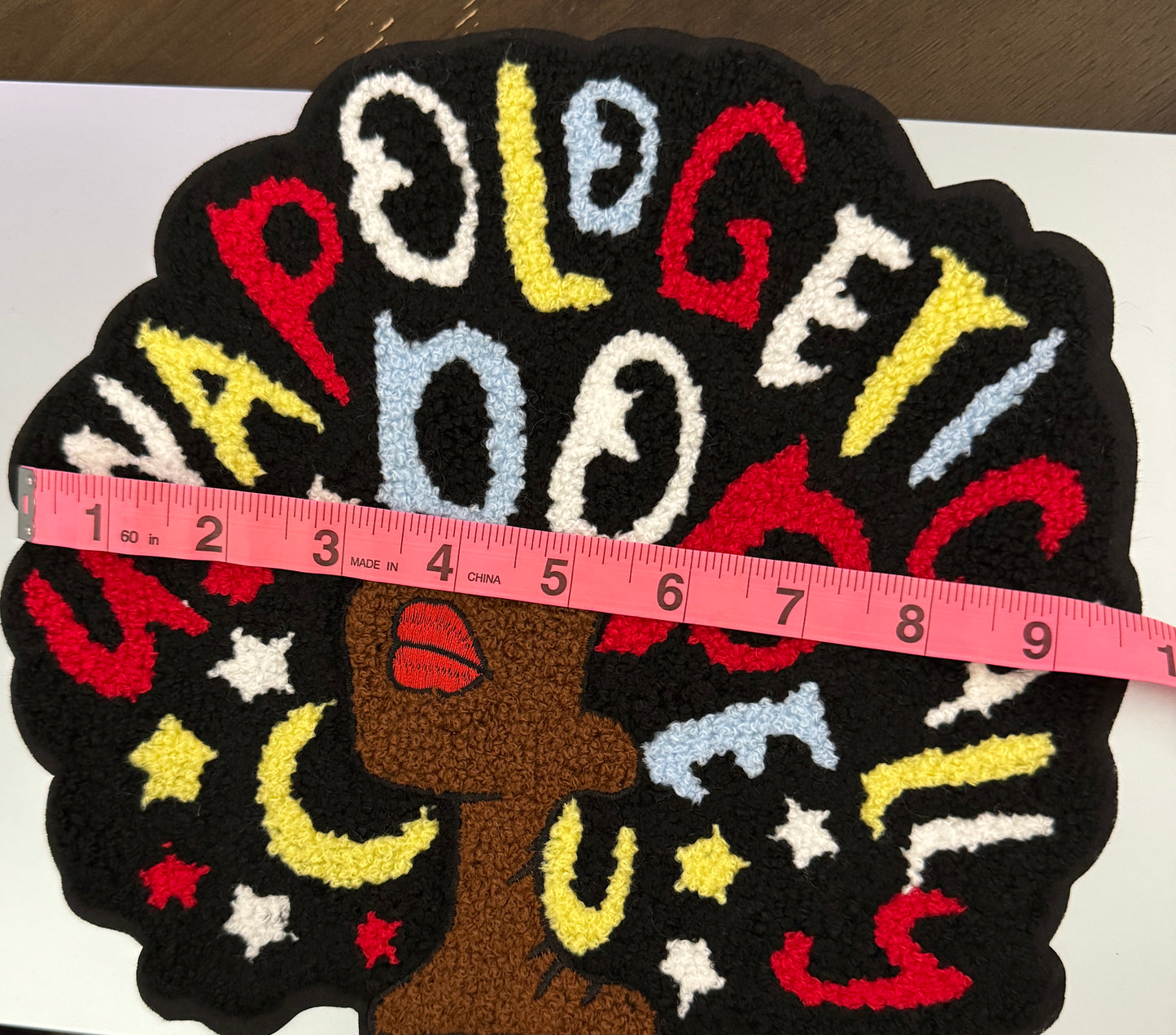 Unapologetically Dope Chenille style patch