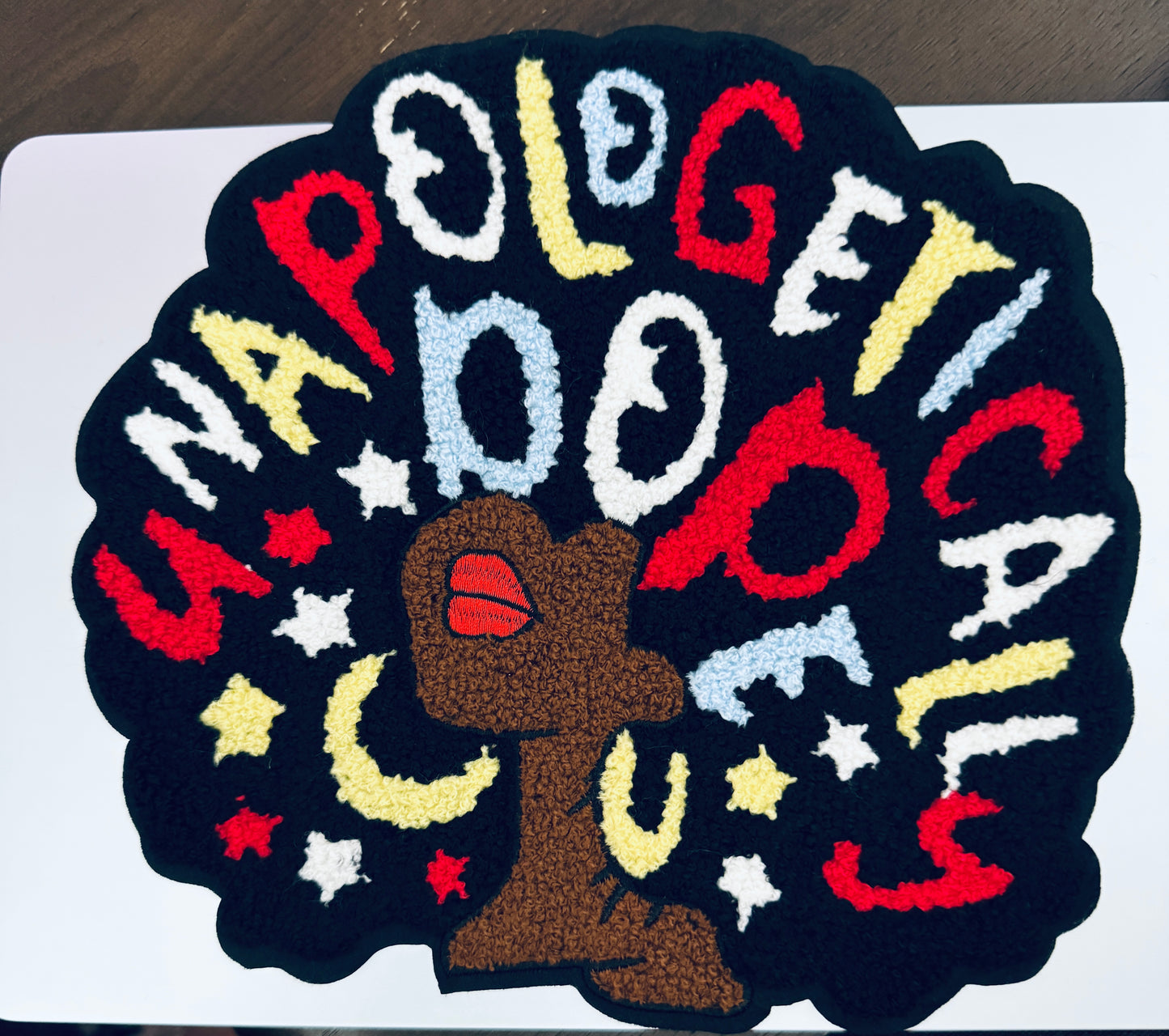 Unapologetically Dope Chenille style patch