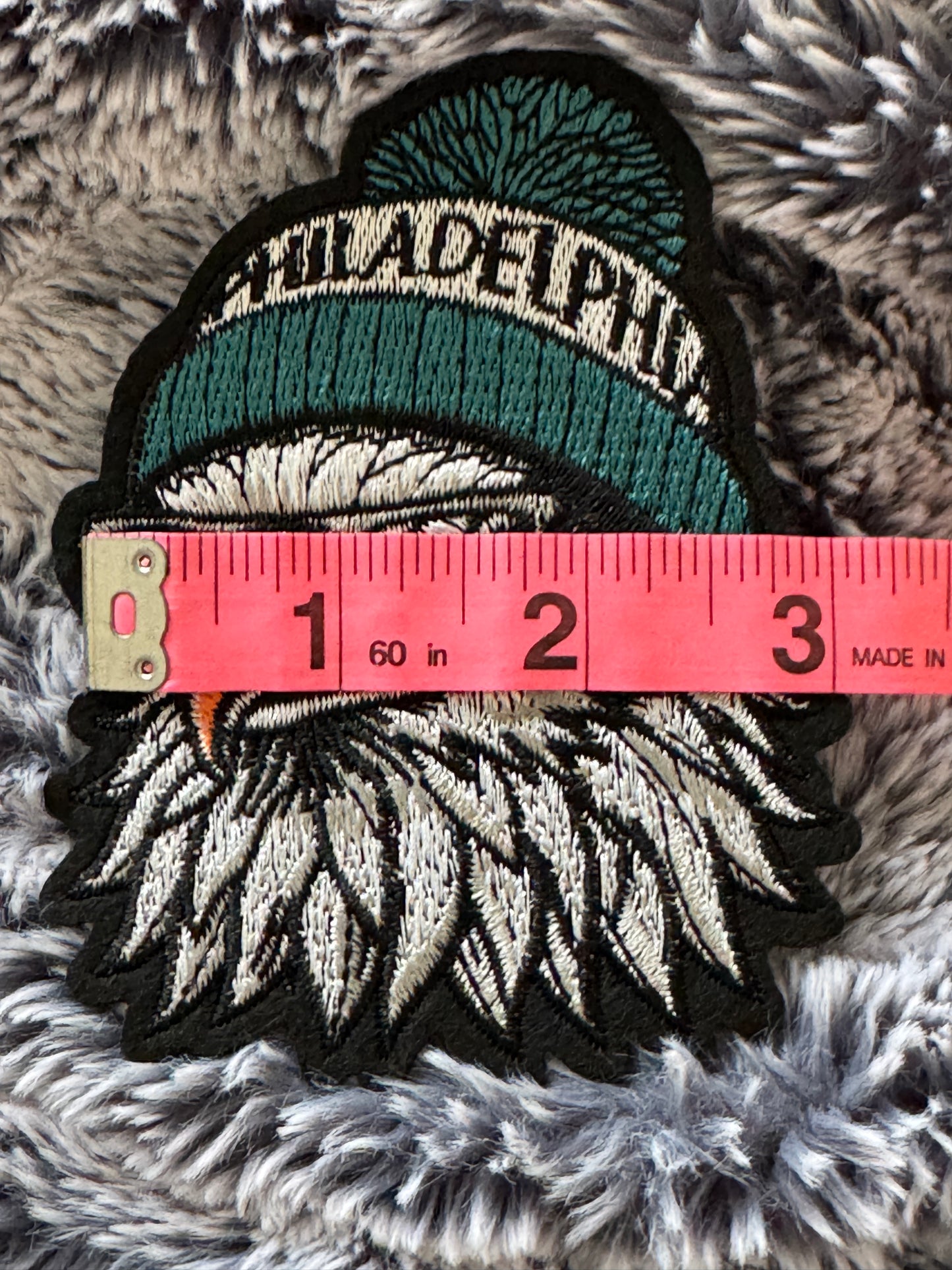 Bald Eagle Embroidery patch, Brotherly Love, Philly pride, eagle beanie patch