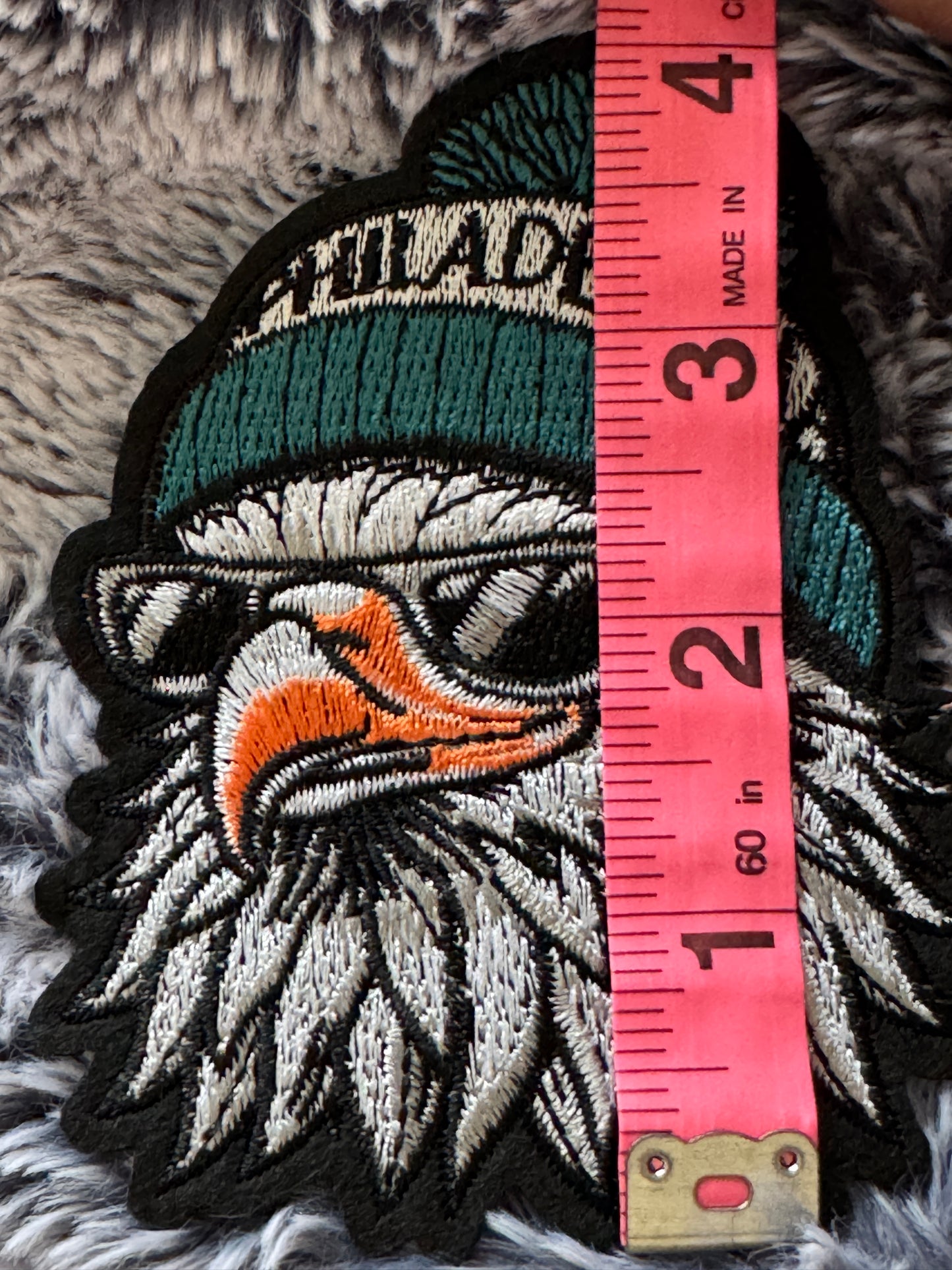 Bald Eagle Embroidery patch, Brotherly Love, Philly pride, eagle beanie patch