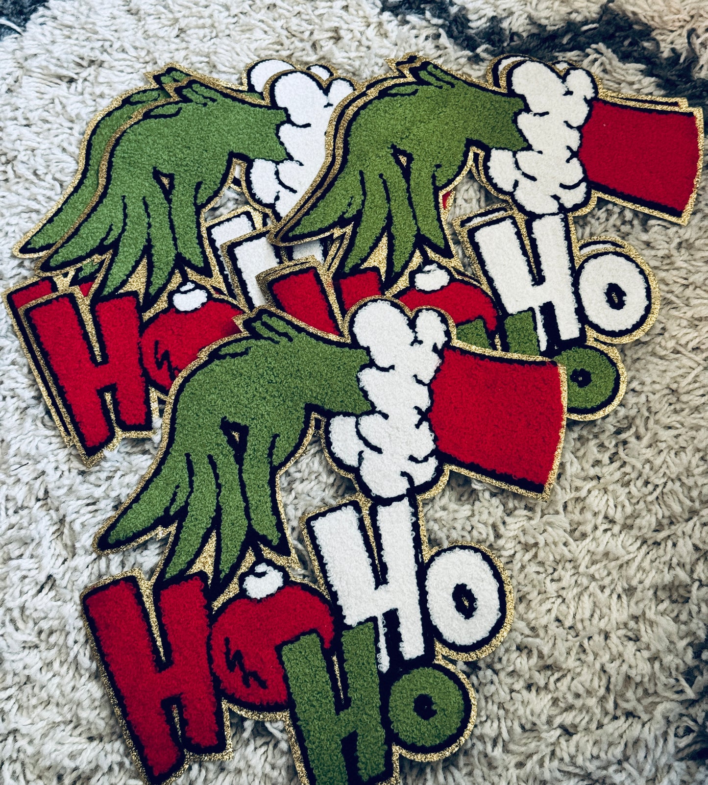Ho Ho Ho Chenille Patch