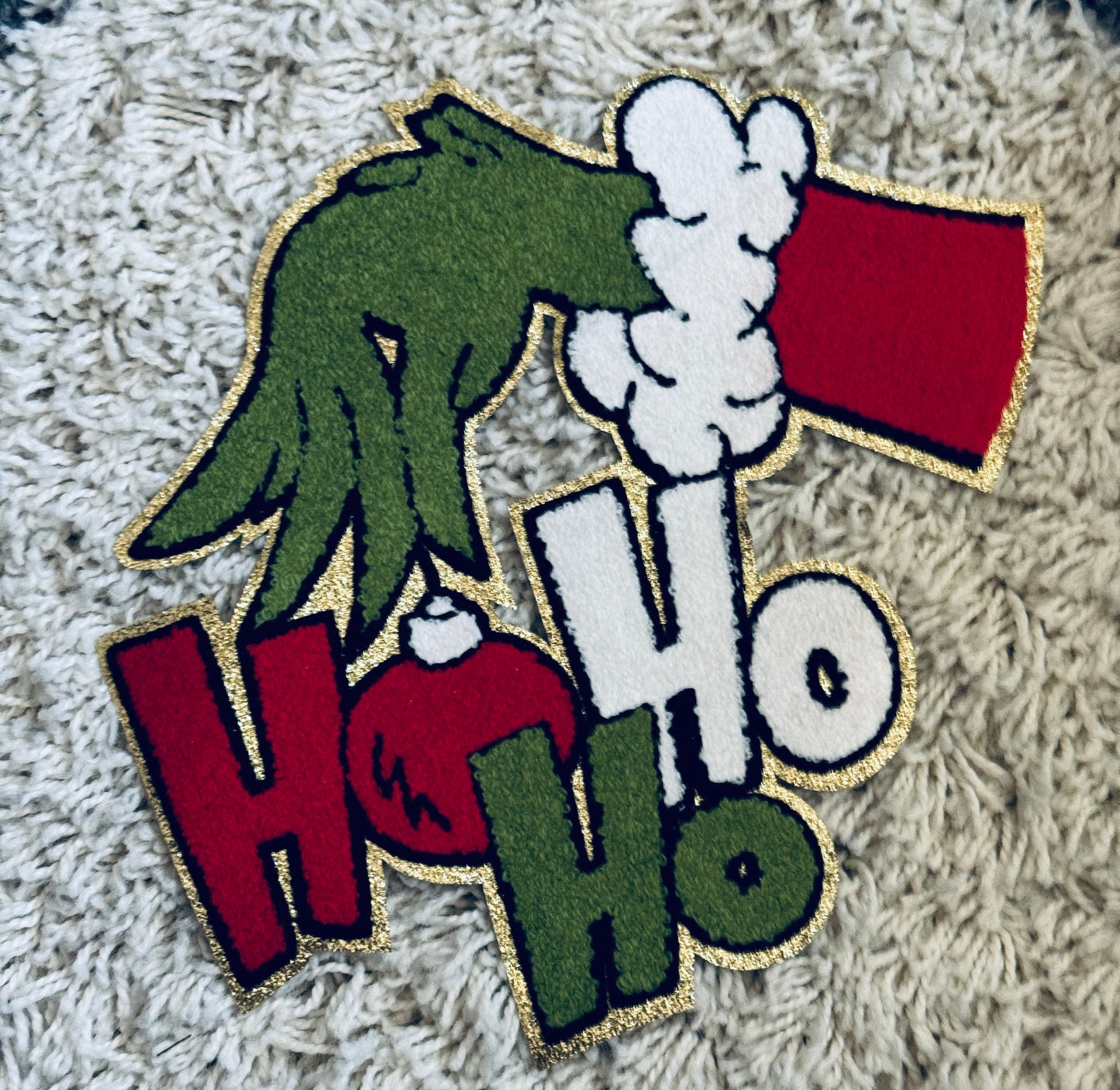 Ho Ho Ho Chenille Patch