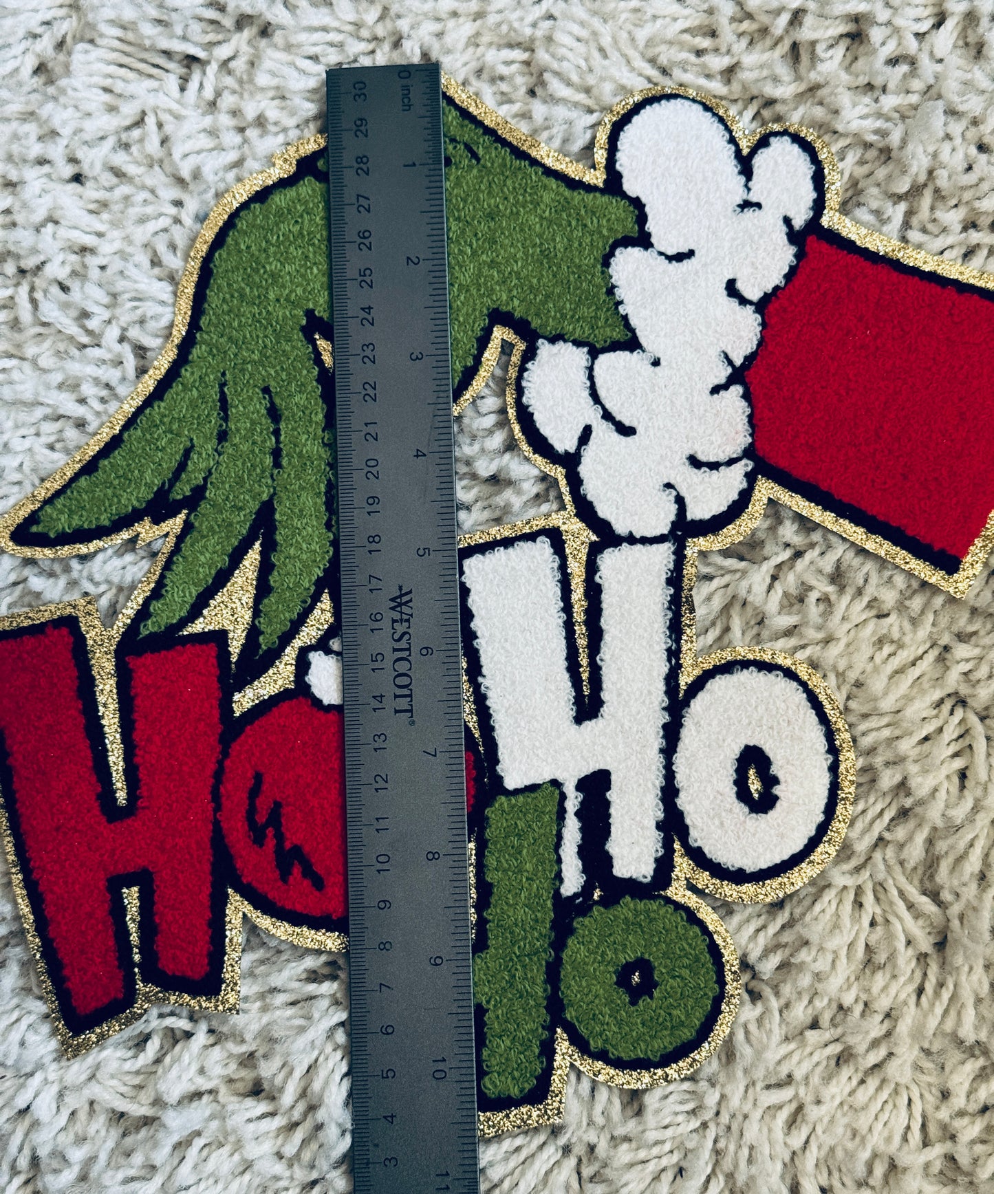Ho Ho Ho Chenille Patch