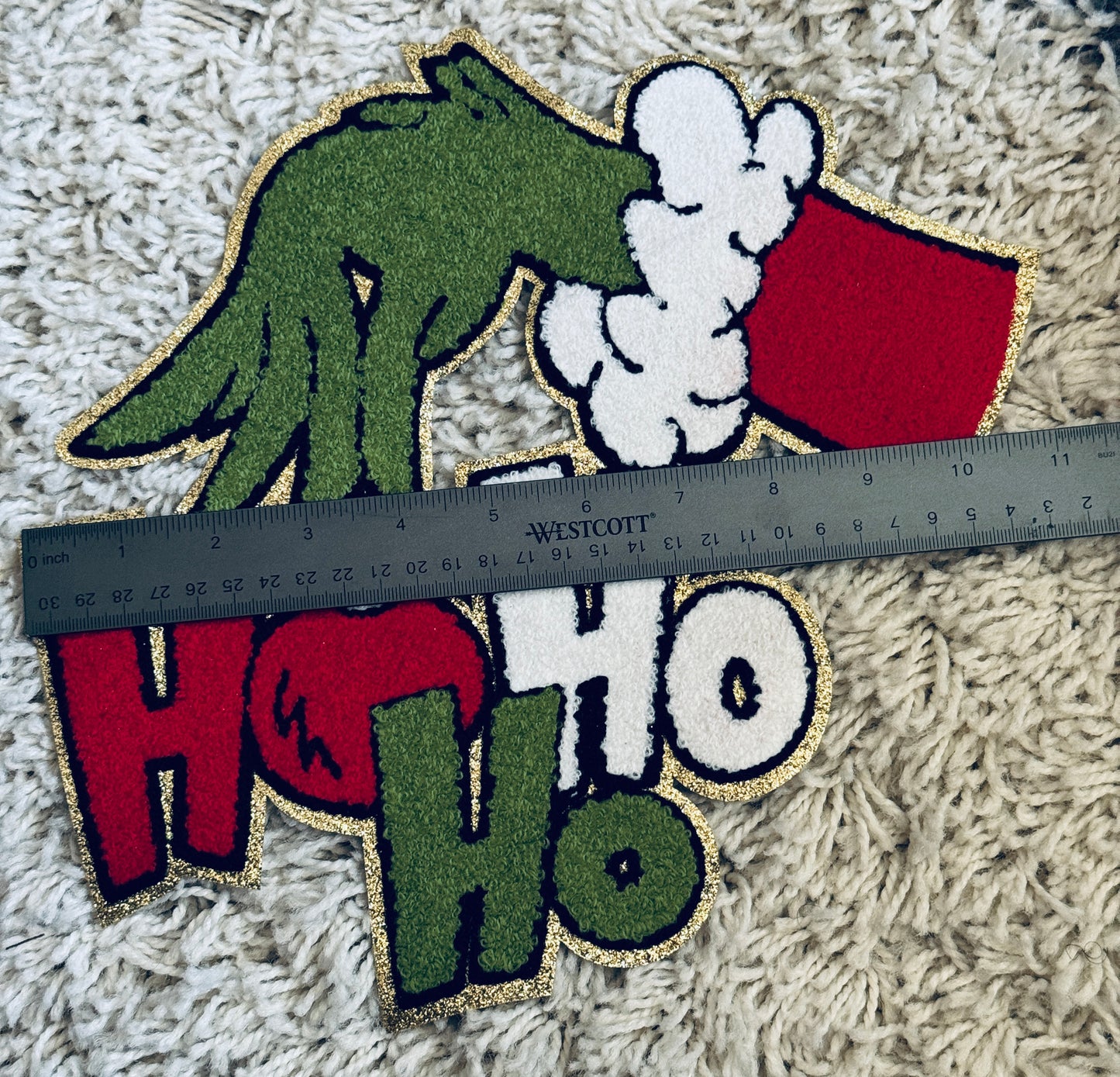 Ho Ho Ho Chenille Patch