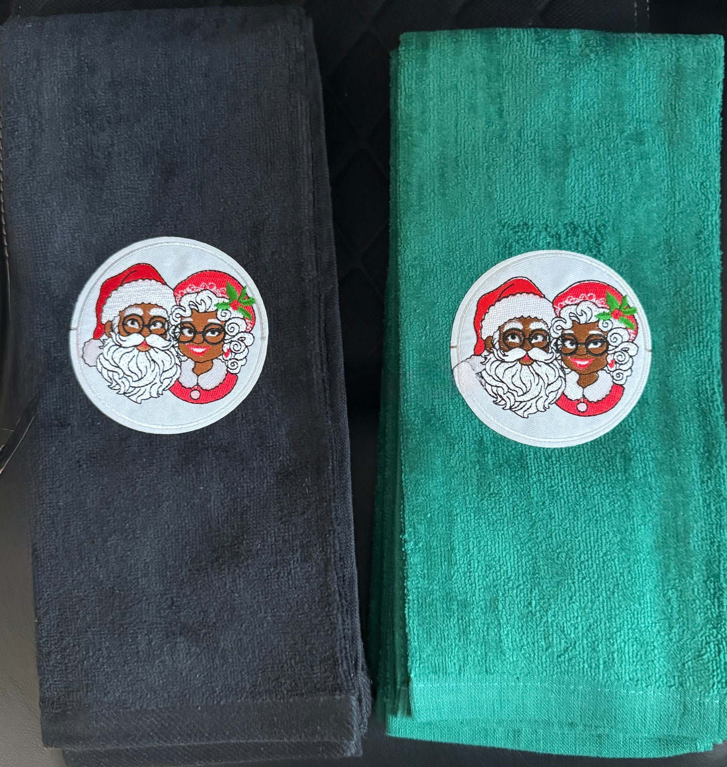 Santa and Mrs. Claus Christmas Towels