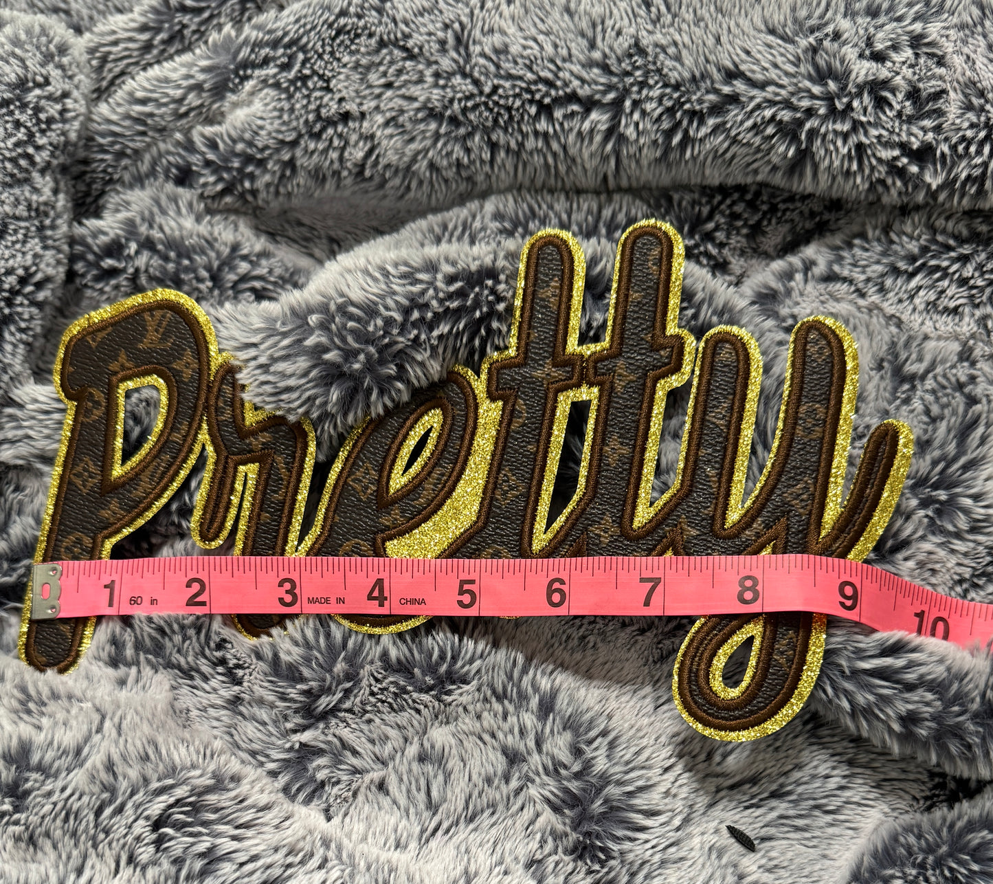 Pretty faux LV Inspired patch