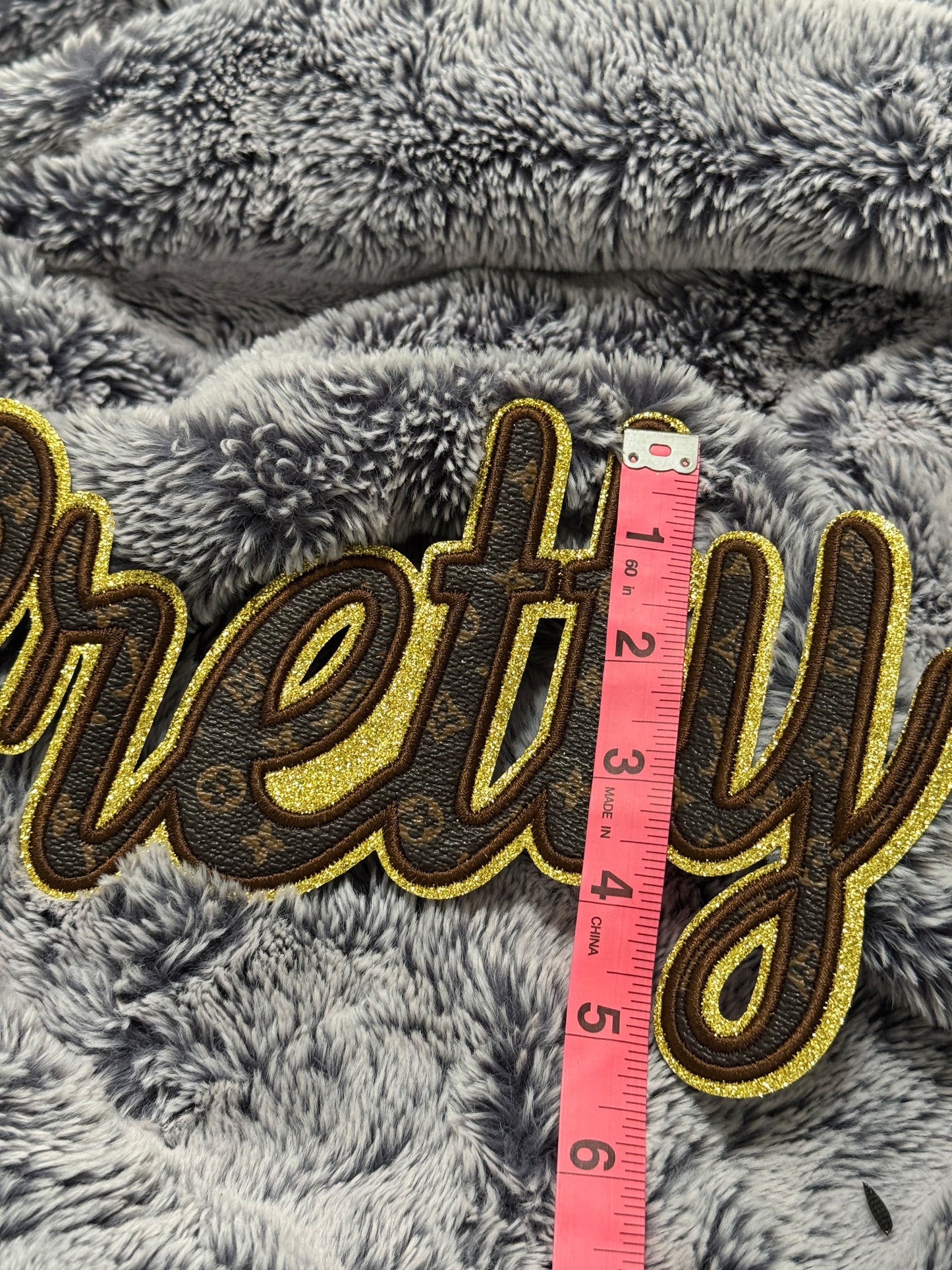 Pretty faux LV Inspired patch