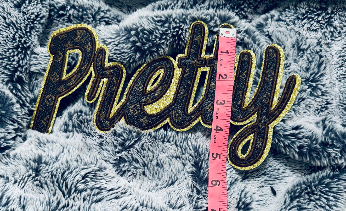 Pretty faux LV Inspired patch