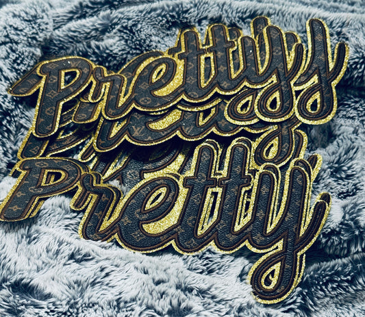 Pretty faux LV Inspired patch
