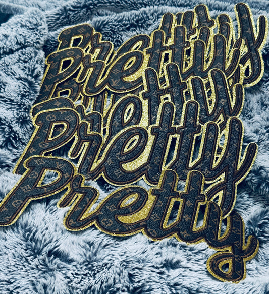 Pretty faux LV Inspired patch