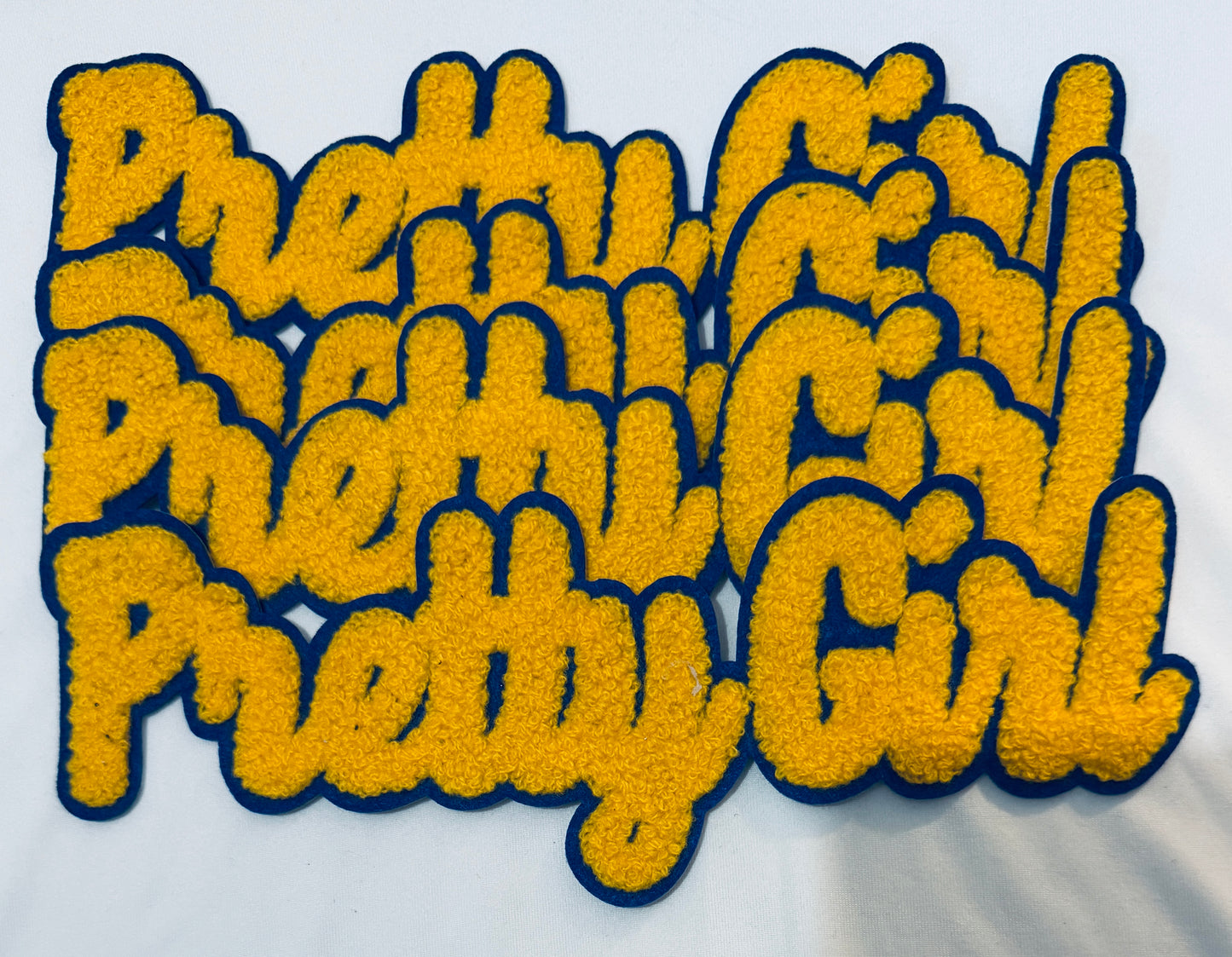 Pretty Girl Chenille Patch in various colors