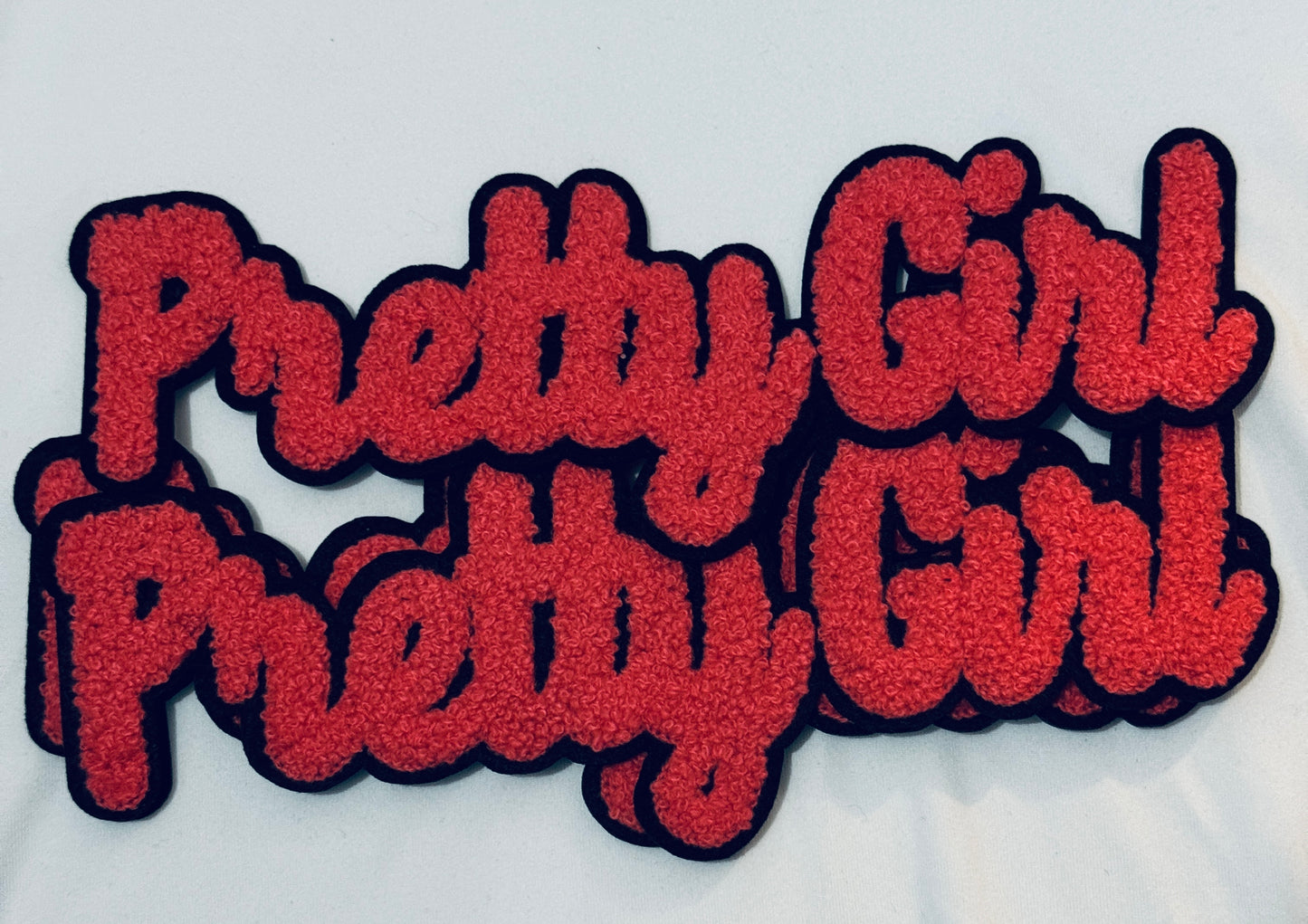 Pretty Girl Chenille Patch in various colors
