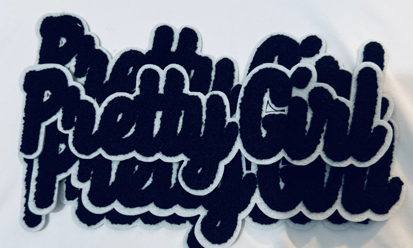 Pretty Girl Chenille Patch in various colors