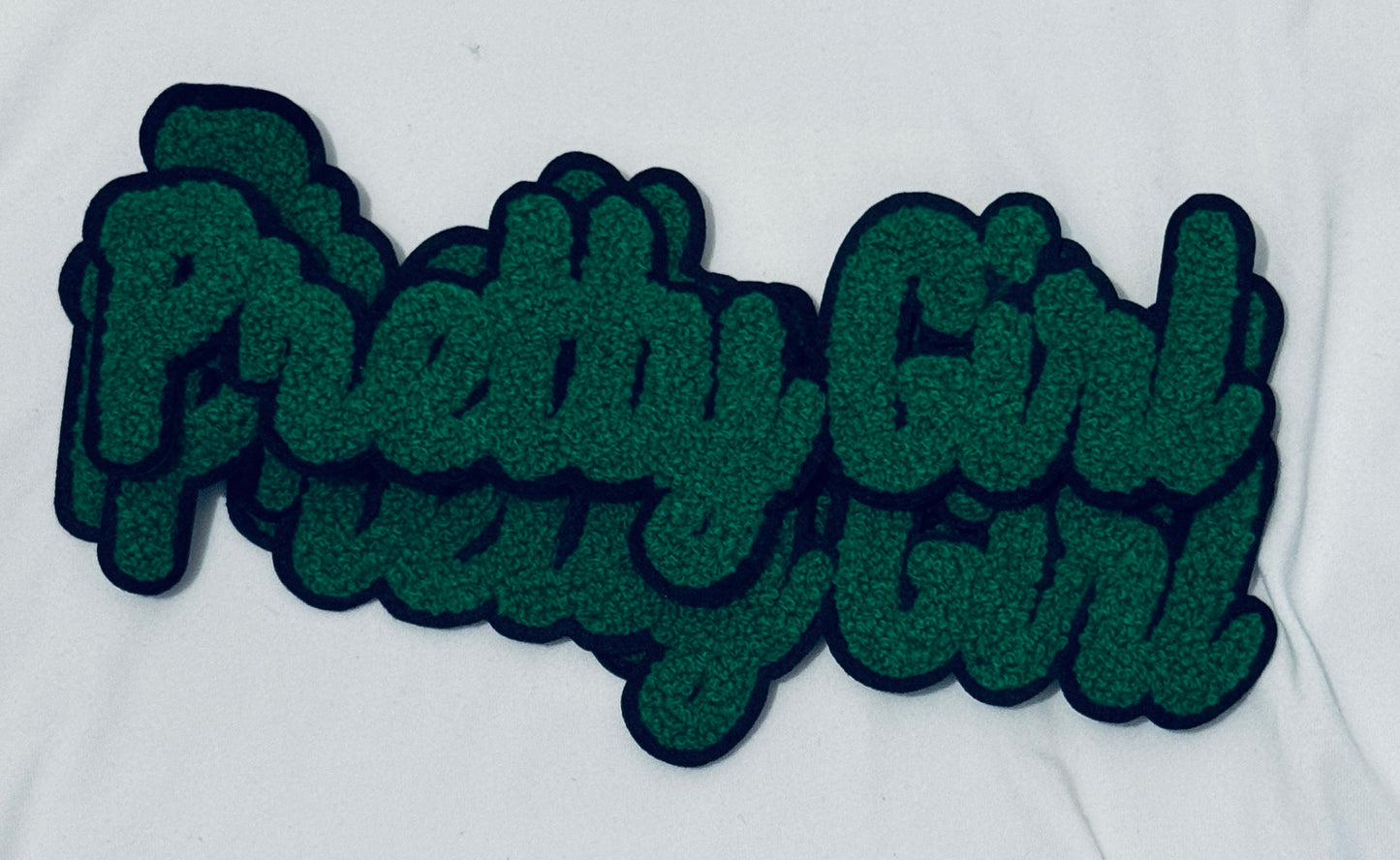 Pretty Girl Chenille Patch in various colors