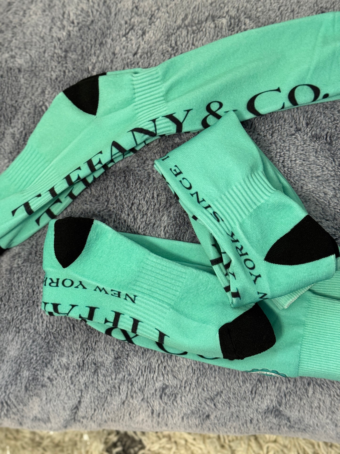 Tiffany Inspired Ankle and Knee High Socks - Chic, soft and Luxe everyday style