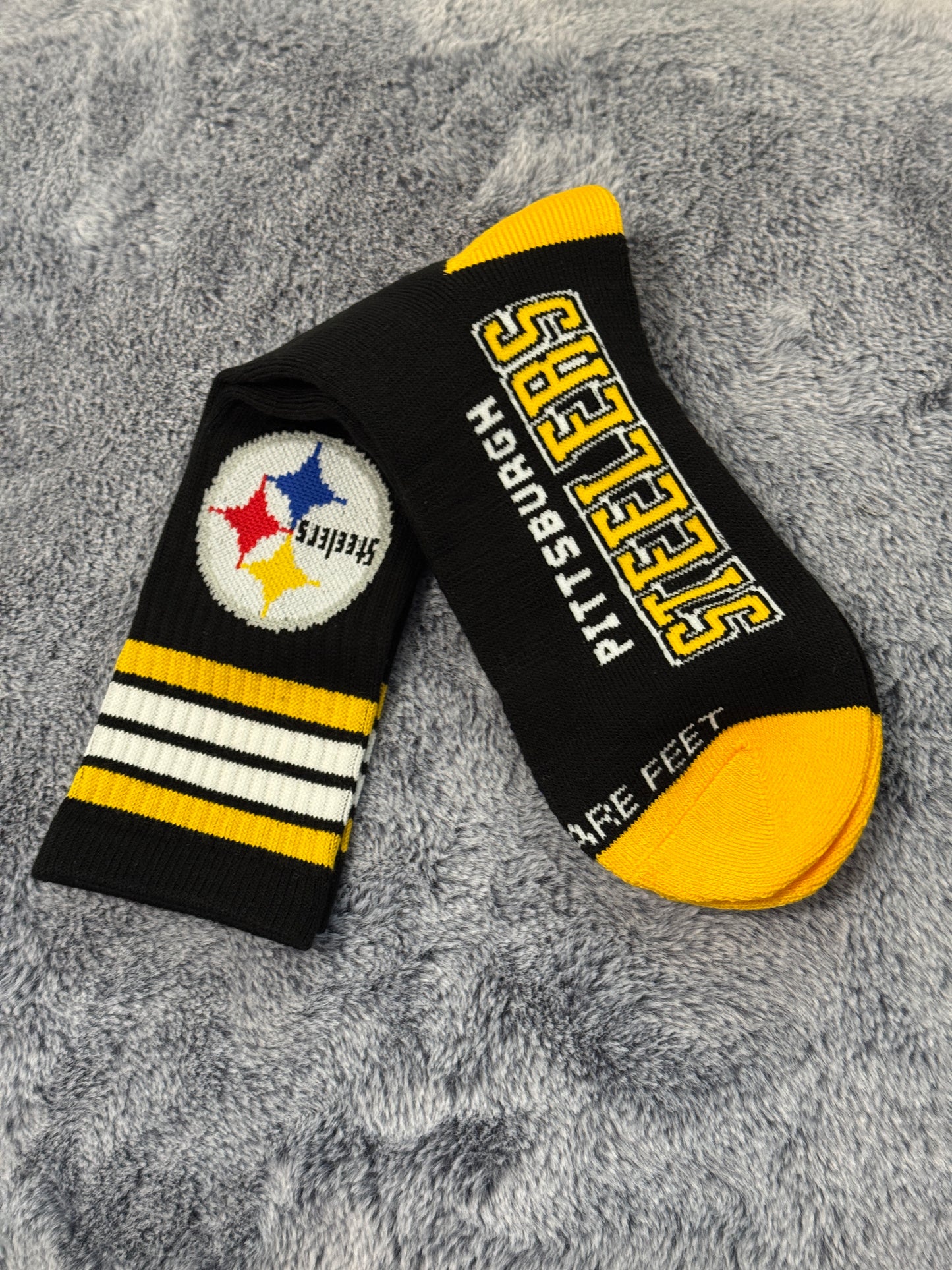 Football inspired socks - Pittsburgh