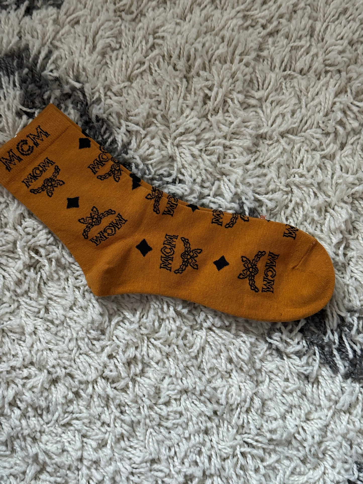 Elegant MCM Inspired ankle sock, luxe style, Boutique style, Elegant