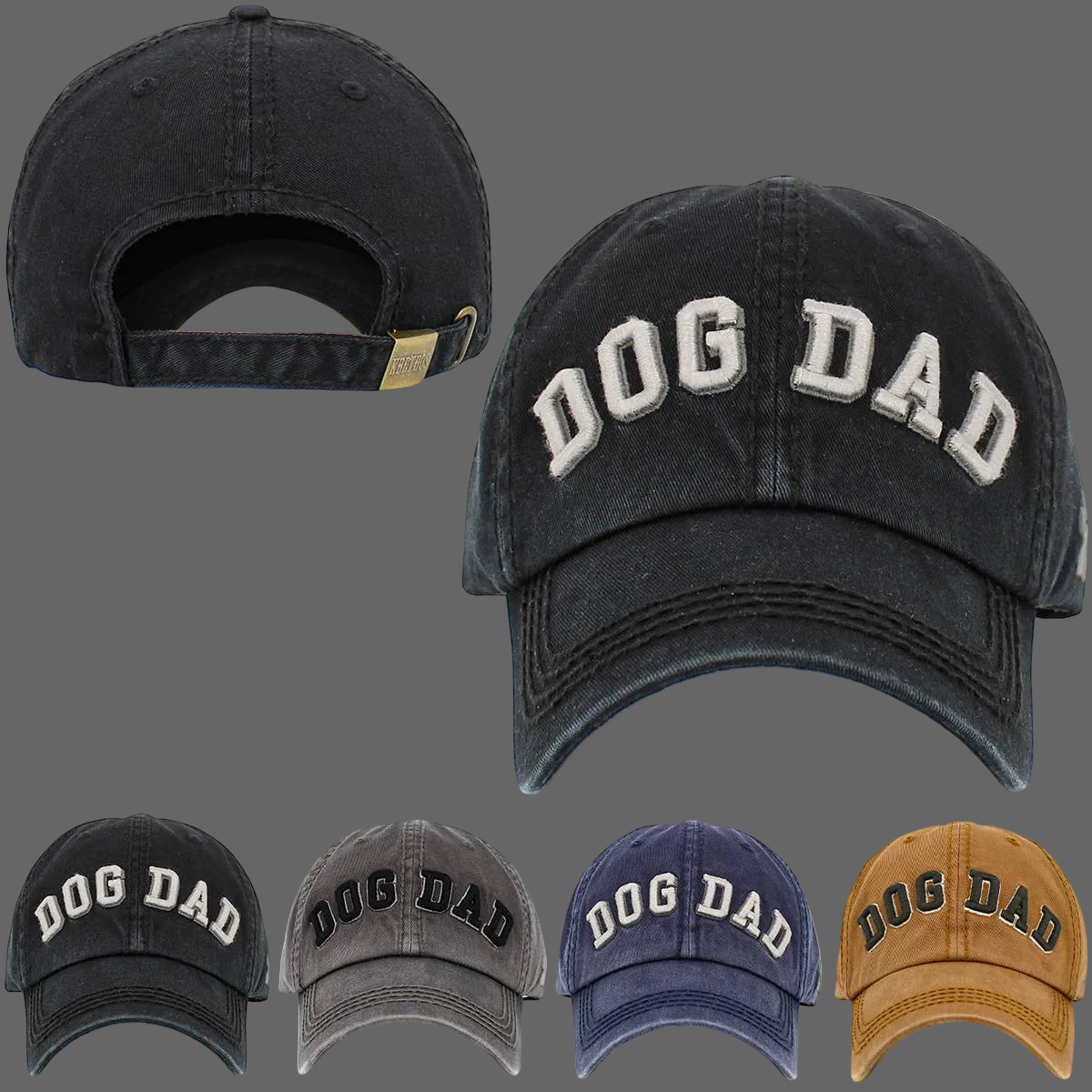 Dog Dad Washed Vintage Ballcap