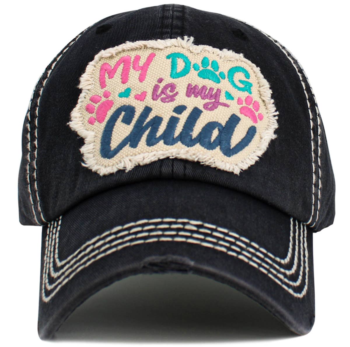 My Dog Child Vintage Ballcap