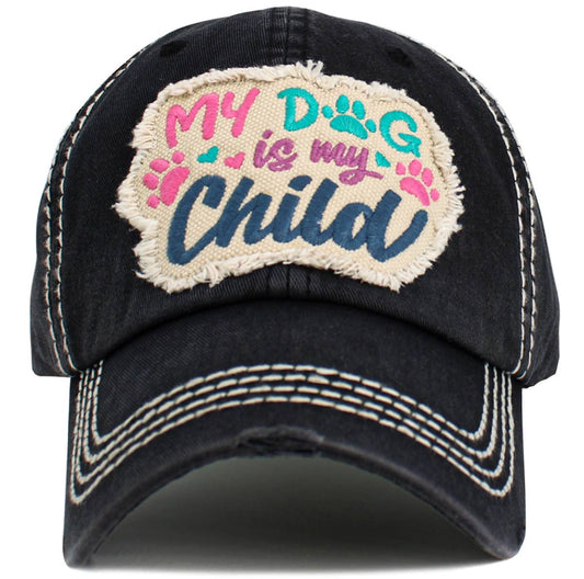 My Dog Child Vintage Ballcap