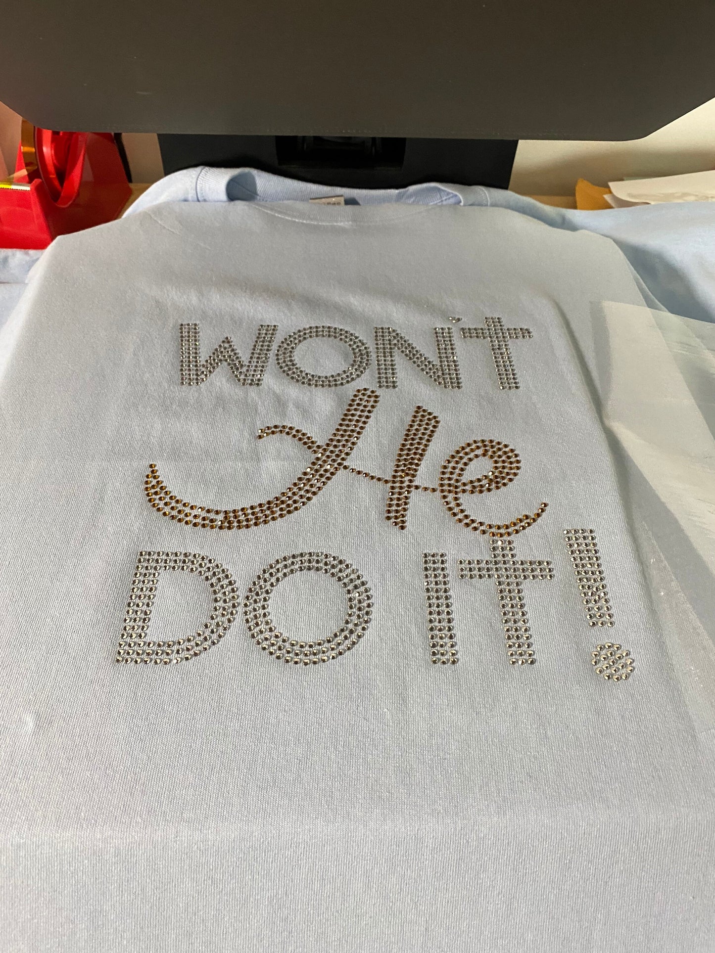 Bling shirt - Won't He Do It!