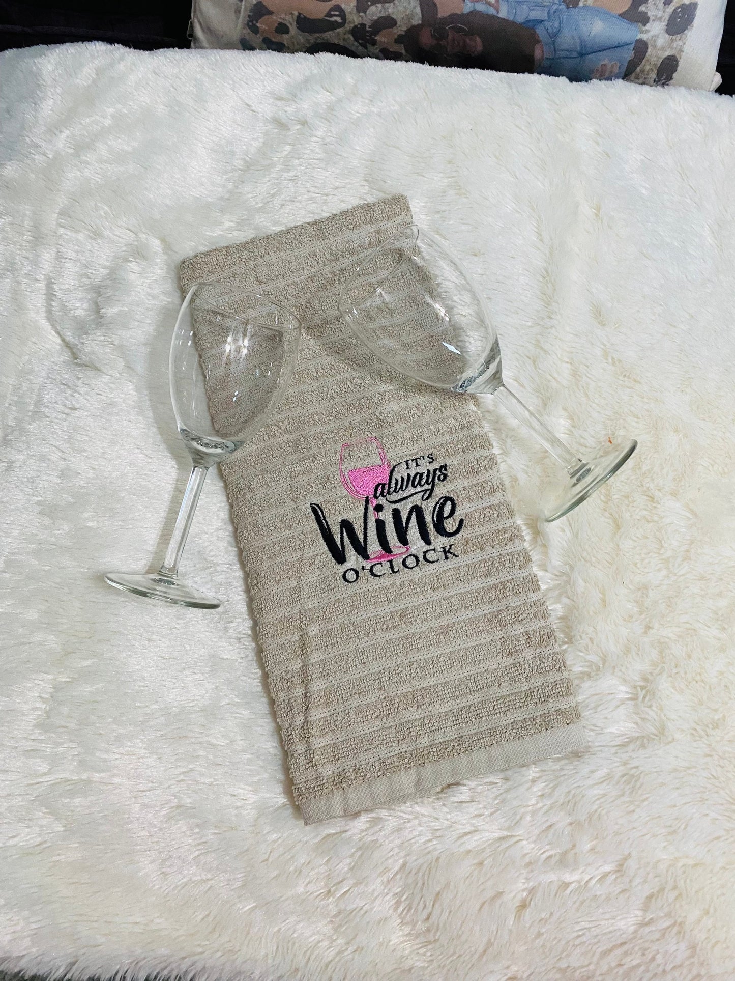 Wine saying Towel