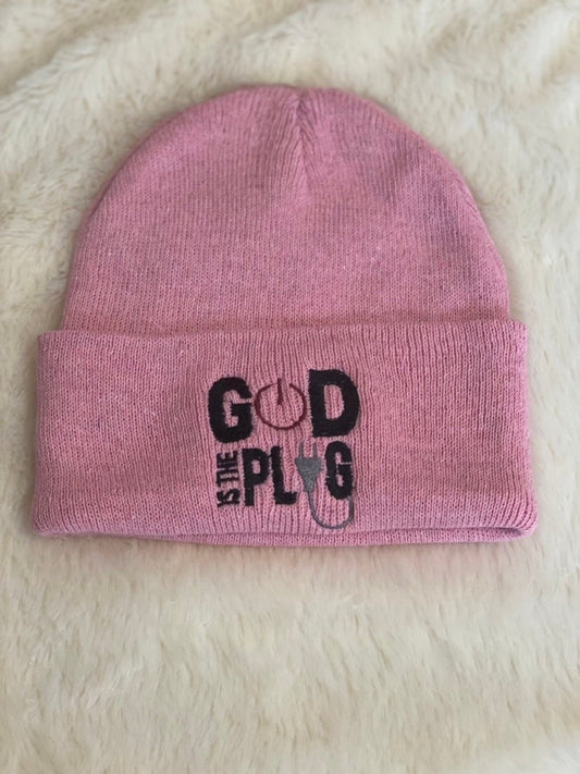 GOD is the plug beanie